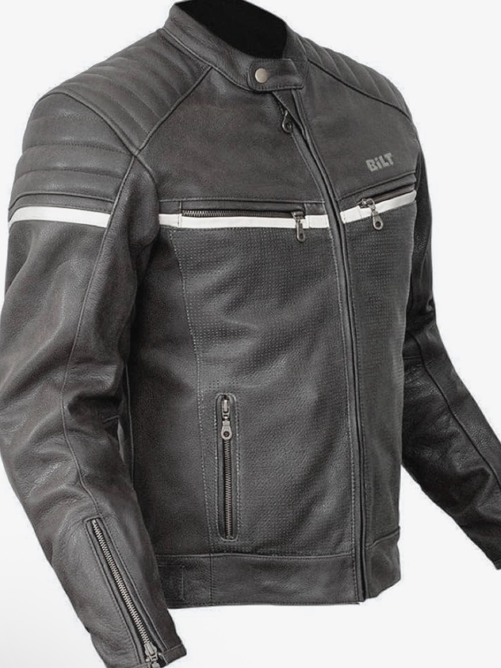 BILT Alder Leather Motorcycle Jacket -Mens